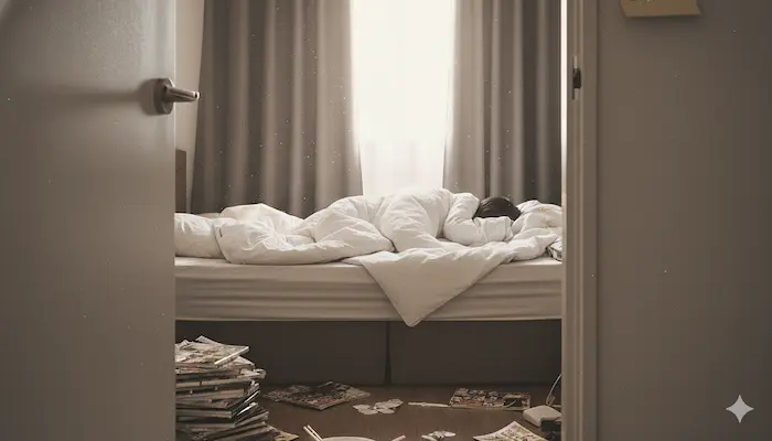 布団から出てこない不登校児