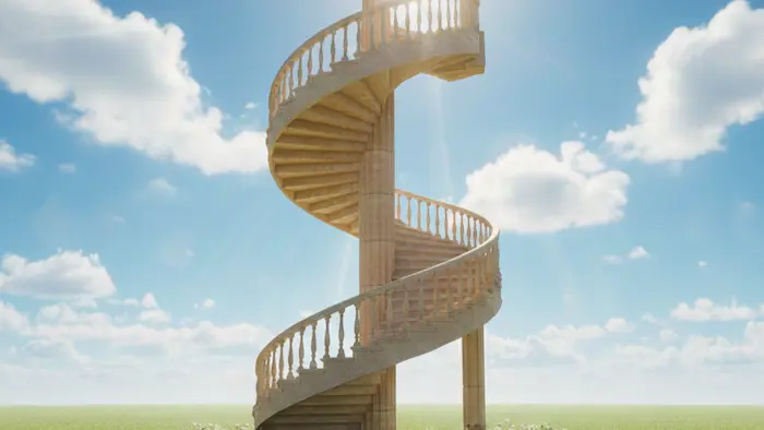 螺旋階段のように進む子どもの成長